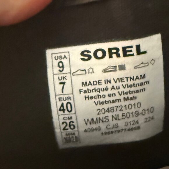 Sorel Emelie III Zip Waterproof Booties leather zip Women's - Black - Picture 3 of 9